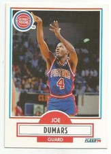 JOE DUMARS 1990-91 FLEER CARD NM-MT CONDITION