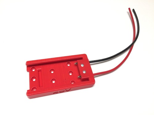 Red battery adapter for Ryobi 40V 10AWG wire power connector robotics - Picture 6 of 7