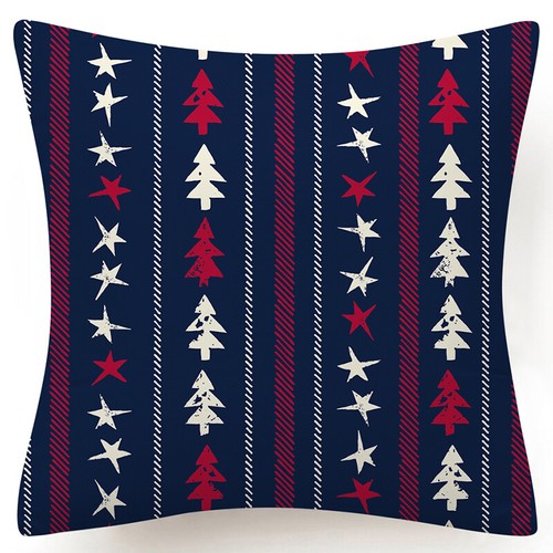 Throw PILLOW COVER Christmas Red White Xmas Double-Sided Cushion Case 18x18" USA - Picture 36 of 59