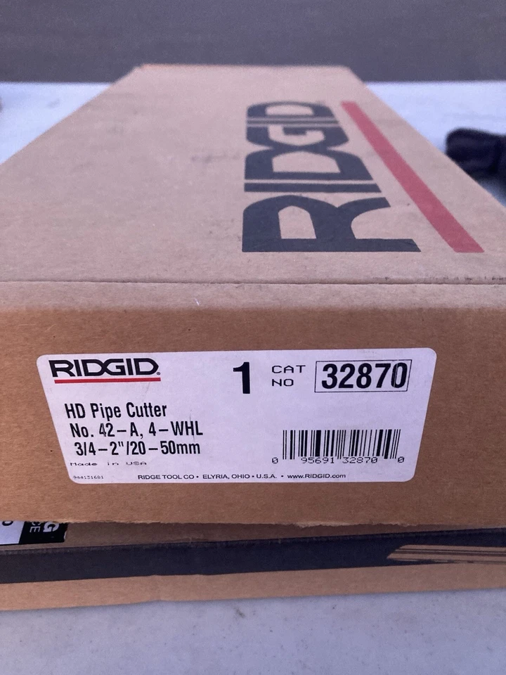 RIDGID 32870 42-A Heavy-Duty 4-Wheel Pipe Cutter - Image 3 of 3