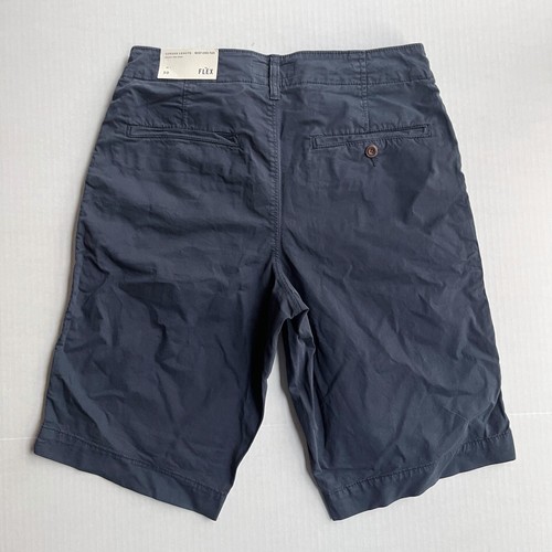 American Eagle pantaloncino uomo 30 blu classico chino next level flex piatto lungo nuovo con etichette - Foto 3 di 6