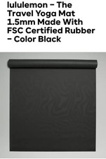 Lululemon, The Travel Mat, Black, 1.5mm, Brand New, 66cm X 180cm, RRP £68