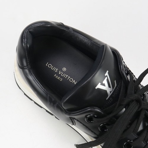 LOUIS VUITTON BM0231 Aves line sneakers leather black mens - Picture 4 of 9