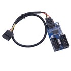 Câble Adaptateur 1 en 2 pour Carte Mère, Connecteur 9 Broches, Broche USB, 4278