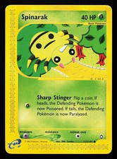 Spinarak 111/147 Common Aquapolis Pokémon Card