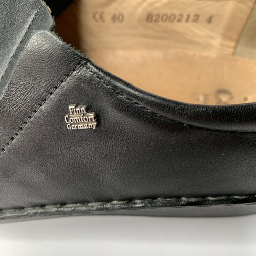Finn Comfort Newport Black Leather Slip on Loafer Shoes Womens EUR 40 US 9-9.5 - Picture 19 of 21