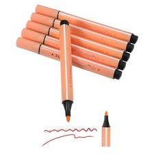 Colored Markers, Skin 6 Pack Washable Coloring Markers Water Color Pens