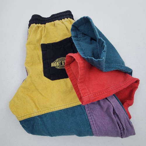 Coursemys Aelfric Eden Color Block Patch Corduroy Drawstring Pants Mens XL - Picture 7 of 13