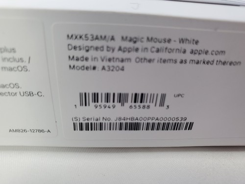 Apple Magic Mouse Multi-Touch Surface -White - Open Box - Picture 3 of 4