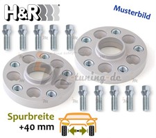 H&R TRAK+ Spurplatten DRA 40mm p.A. für BMW 3er Touring E36 :: 1995 >> 1999