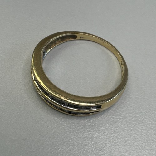 Solid 14k Yellow Gold & Diamonds Unisex Band Ring .50ct , Size 8.75 , 3.3gr - Picture 4 of 7