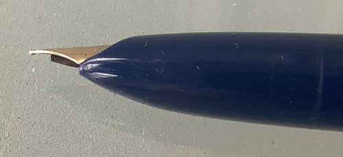 Sheaffer Imperial Fountain Pen Blue “Sheaffer’s” Gold Nib - Picture 8 of 12