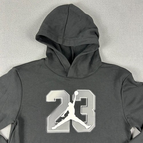 Jordan Hoodie Youth Boys XL Black 23 Jump Man Pullover Fleece NWT - Picture 3 of 8