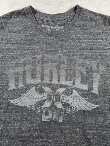 Hurley Mens Medium Fit S Short Sleeve T Shirt Skate Logo Crew Neck - Picture 2 of 7