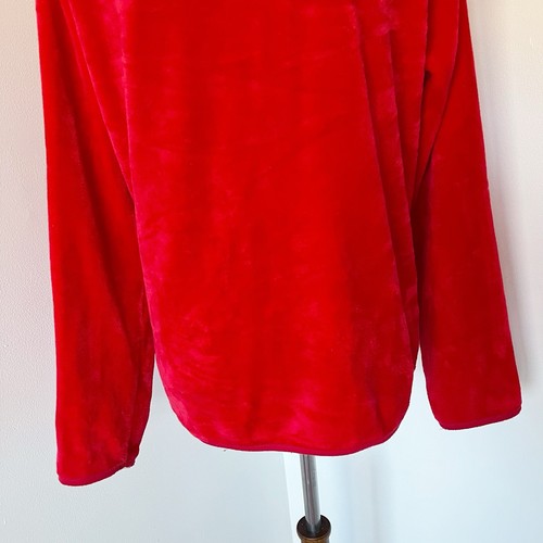 No Boundaries Red Faux Fur Buttery Soft Zip Hoodie Jacket Junior's XL 15-17 - Picture 12 of 18