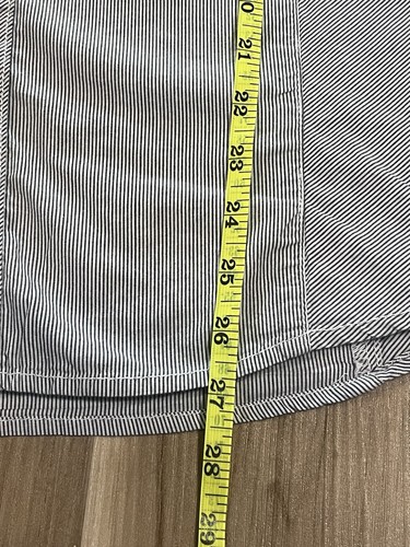 Buckle BKE Men’s Medium M Standard Fit Long Sleeve Button Up Shirt Gray Stripes - Picture 6 of 8