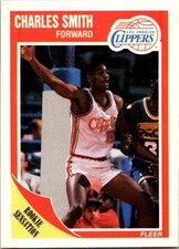 1989  Fleer Charles Smith  Rookie,RS 73 Los Angeles Clippers (B)