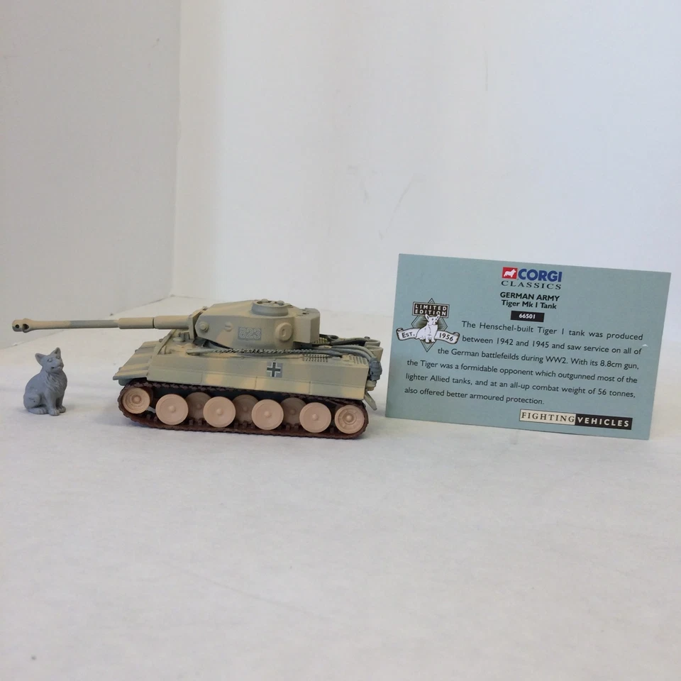 CORGI German Army Tanks: 66601 KING TIGER 1944 & 66501 TIGER MK I 1943 - Image 2 of 4