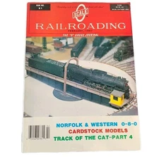 O Scale Railroading #91 February 1987 N&W 0-8-0 Cardstock Models Track Train Art