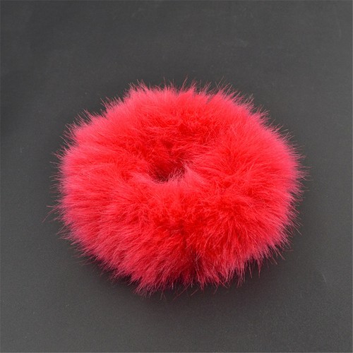 Hair Accessories Faux Fur Hair Rope Furry Elastic Hair Bands Pom Pom Hair Tie И - Bild 9 von 20