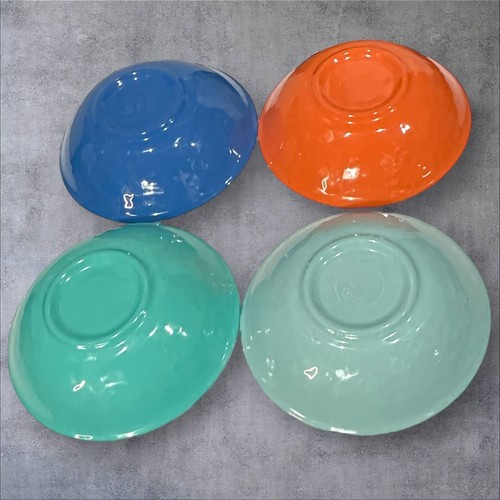 Melamine Sea Life 12pc Dinnerware Set Turtle Crab Starfish Seahorse Plates Bowls - Picture 5 of 10