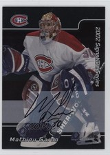 2001-02 ITG Be A Player Signature Series Auto Mathieu Garon #041 Auto qh5