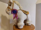 Vintage Cabbage Patch Kid Show Pony Plush White Bridle Saddle 1984 Coleco Papers