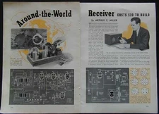 Ham Radio Receiver *6 tube* 12-550 meters 1940 How-To build PLANS