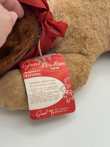 50er Jahre Gund Mfg. Rubber Face Regal Beagle Plüschhund "Tweak & Squeak" *LESEN* - Bild 9 von 24