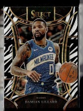 2023-24 SELECT ZEBRA STRIPE SSP MEZZANINE DAMIAN LILLARD BUCKS