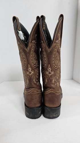 Masterson Damen Westernstiefel US 7 RB4700 braun Leder Cowgirl bestickt - Bild 4 von 8