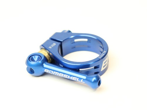Neu Bombshell Ti 31.8 Schnellspanner QR Sattelstütze Klemme blau Legierung Titan