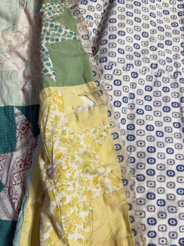 Trapunta stella sacco mangime vintage anni 30-50 68x82 - taglierina shabby rottami LEGGI casetta - Foto 17 di 20