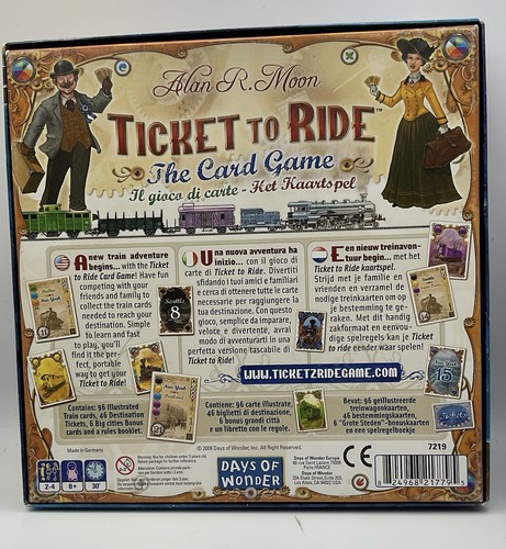 Ticket To Ride The Card Game - Complete - 2008,  Days of Wonder - Picture 2 of 5