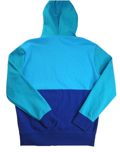 POLO RALPH LAUREN Men's Aqua Blue Multi Colorblock Double Knit Mesh Hoodie NWT - Picture 4 of 4
