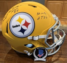 Jack Ham Autographed Steelers 2025 Alternate Full Size Helmet 5-Stats Beckett