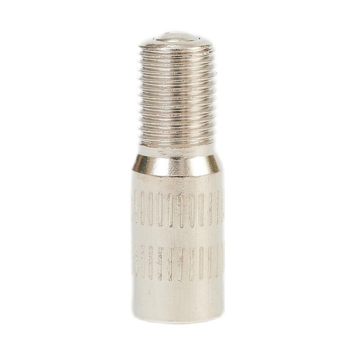 Valve Stem Extensions Brass Cap Car Chrome Extender Screw-On Silver Tone - Picture 5 of 22