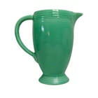 READ Early Fiesta Ware Kitchen Green 40 Ounce Pitcher Art Deco Fiestaware