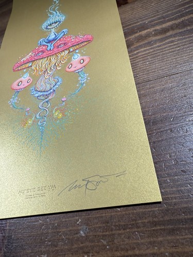 “My Eye See YM” Art Print Poster By Marq Spusta DAMAGED Gold Variant X/100 - Picture 14 of 15
