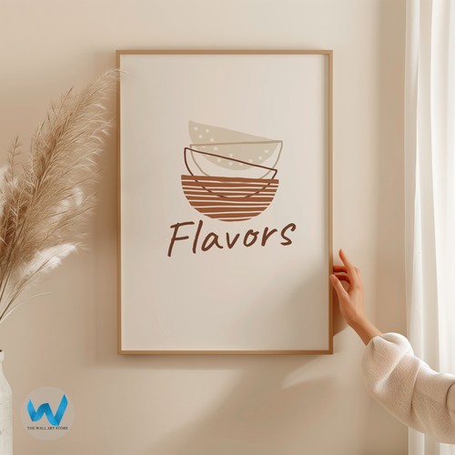 Modern Minimalist Wall Art Poster - Abstract Kitchen Decor Home Decor - Picture 5 of 6