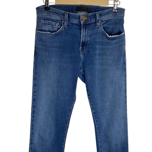 Jeans uomo marca J 32 (31x33) blu Kane slim fit gamba dritta morbido denim elasticizzato - Foto 5 di 17
