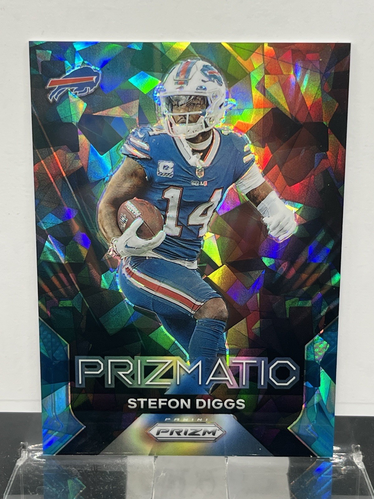 2023 Panini Prizm - Prizmatic Stefon Diggs #5 Blue Ice Prizm /99