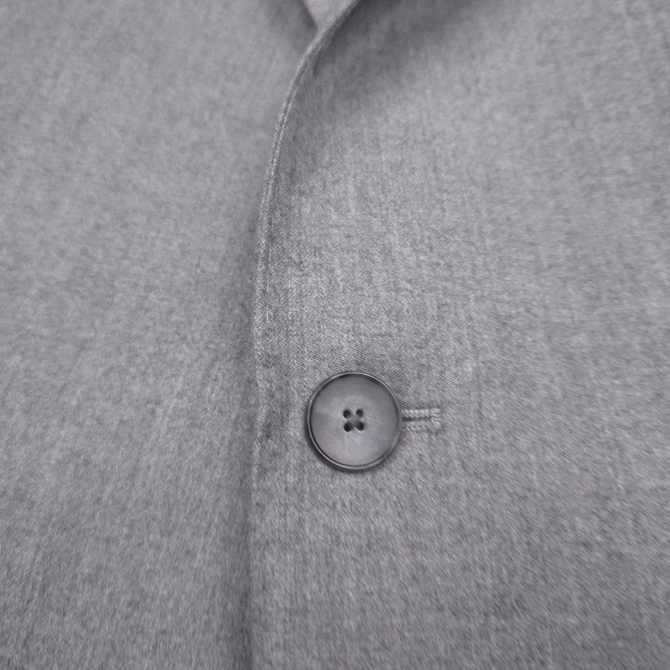 Terno masculino VINCE Iker cinza claro drago lã flanela duas peças tamanho 38R X 30 - Imagem 4 de 4