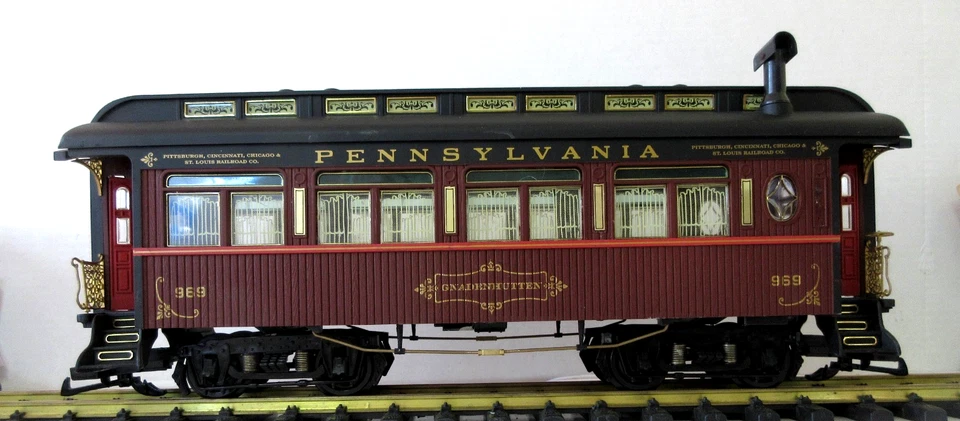 G SCALE ARISTO CRAFT 31051 PENNSYLVANIA PASSENGER CAR NO LIGHTING OR SMOKE - Image 2 of 4
