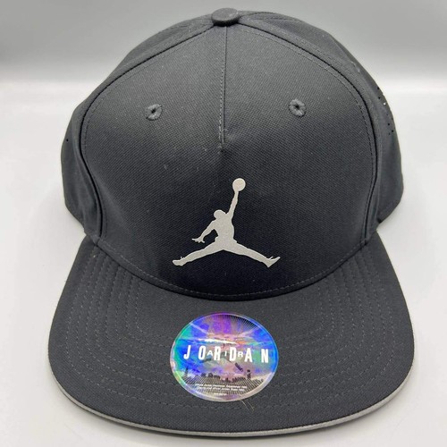 Air Jordan Dri-Fit Mütze Herren schwarz reflektierend Jumpman Druckknopflasche Kappe - Bild 1 von 9