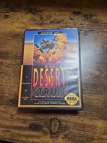 Sega Genesis - Desert Strike: Return to the Gulf CIB Complete. Case Corner Chip