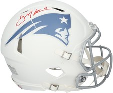 Julian Edelman New England Patriots Signed Riddell Rivalry Authentic Helmet
