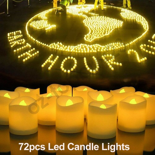 24-96pcs LED Flameless Tea Light Tealight Candle Wedding Decor Battery Include - Picture 20 of 21
