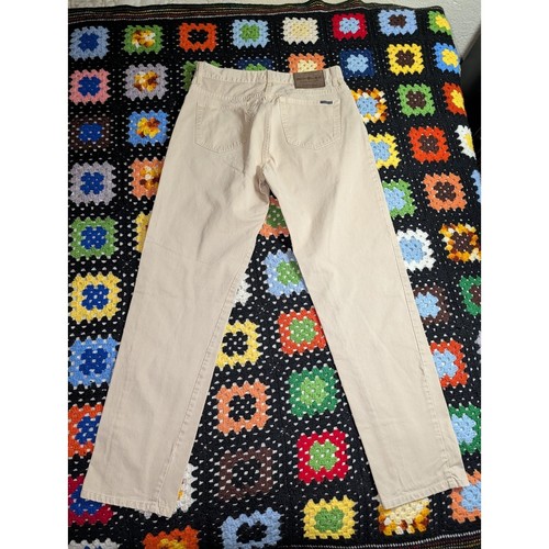 Gant, Vintage Gant USA Jeans Five Pocket Beige Cotton Made in Italy 36x34 (34x33)