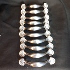 Brushed Satin Nickel 3" on Center Liberty Fan Design Cabinet Pulls Set of 10 EUC